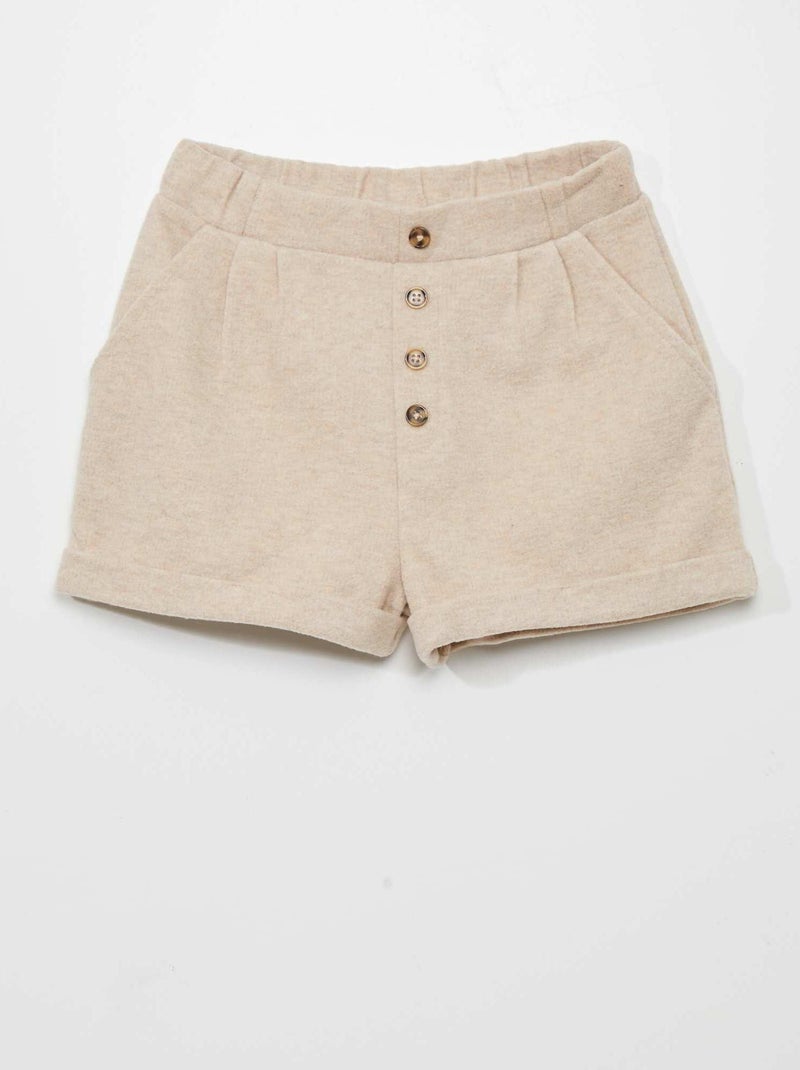 Short efecto lana BEIGE - Kiabi