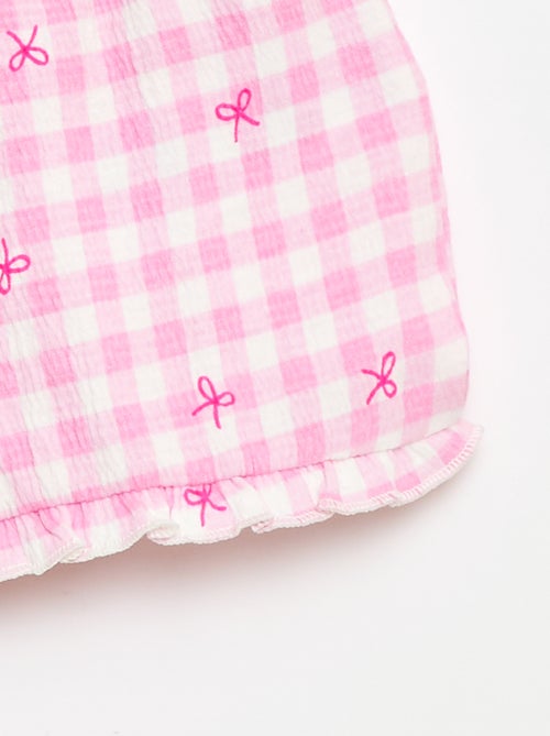 Short estampado con bajo volanteado - Kiabi