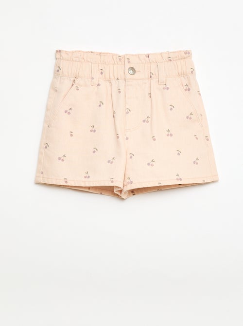 Short estampado integral en algodón - Kiabi