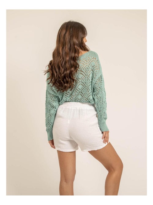 Short fluido de gasa de algodón XELIA - Kiabi