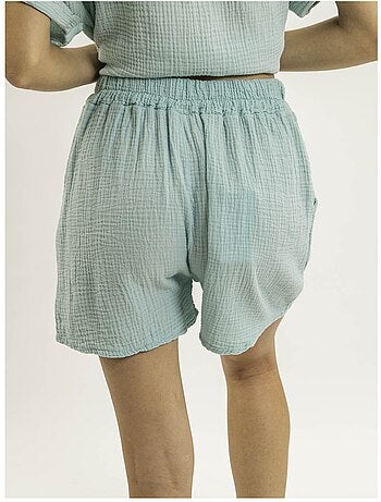 Short fluido de gasa de algodón XELIA