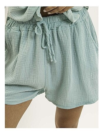 Short fluido de gasa de algodón XELIA