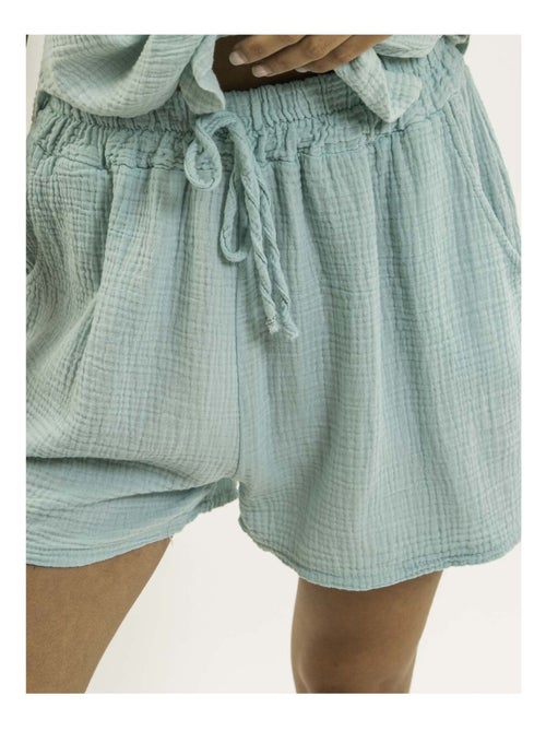 Short fluido de gasa de algodón XELIA - Kiabi