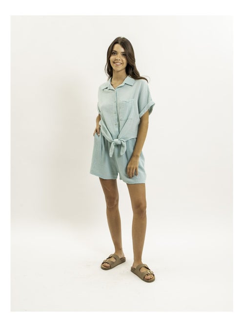 Short fluido de gasa de algodón XELIA - Kiabi
