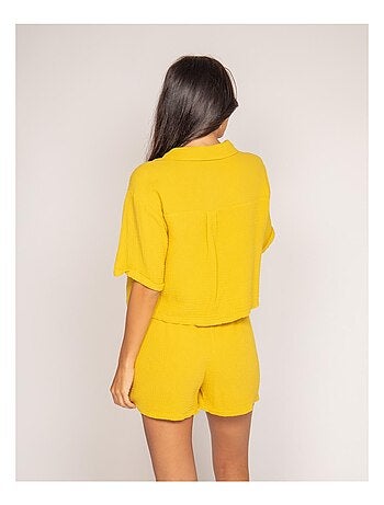 Short fluido de gasa de algodón xoneka