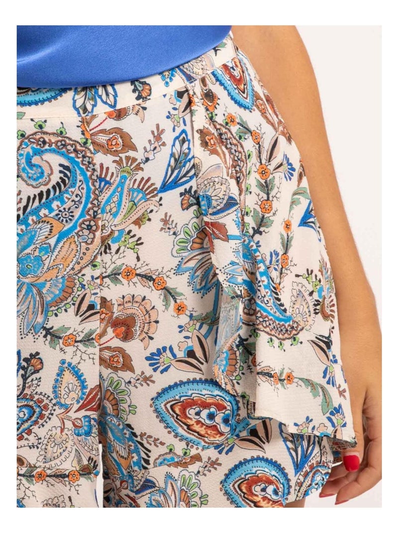Short fluido estampado XADO Azul - Kiabi