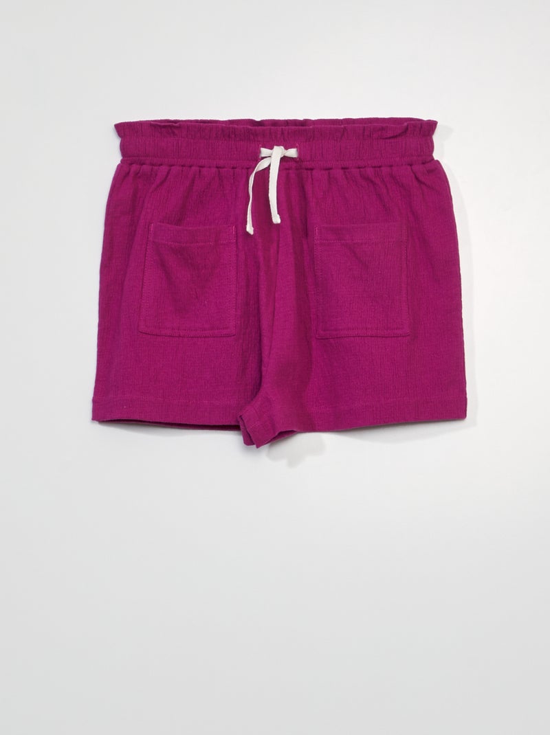 Short gofrado ROSA - Kiabi