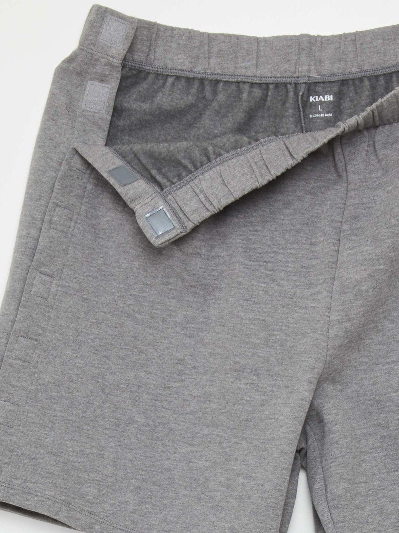 Short grueso con abertura completa - So Easy GRIS - Kiabi