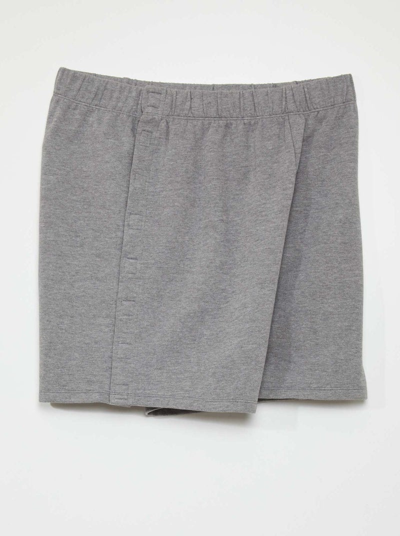 Short grueso con abertura completa - So Easy GRIS - Kiabi