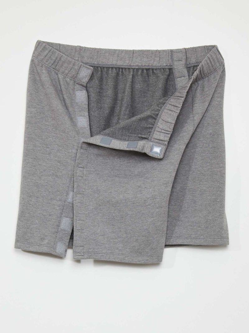 Short grueso con abertura completa - So Easy GRIS - Kiabi