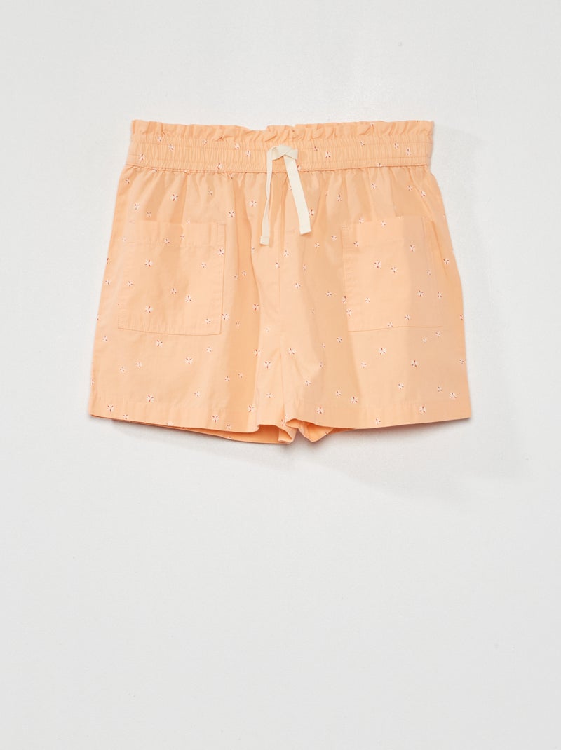 Short holgado de algodón ROSA - Kiabi