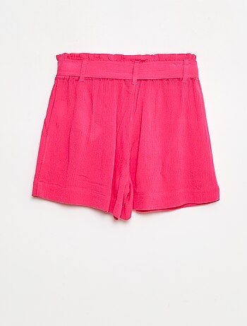 Short ligero con lazo liso