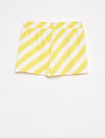 Short ligero con motivo y lazo de fantasía