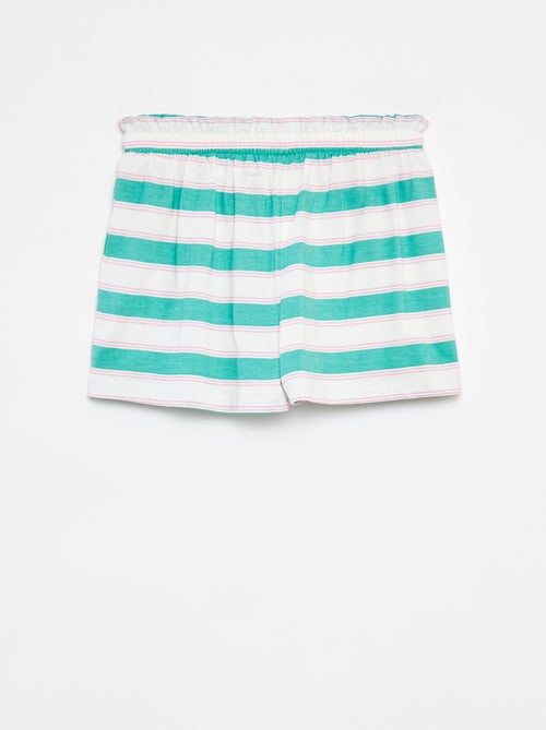 Short ligero con motivo y lazo de fantasía - Kiabi