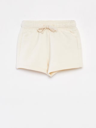 Short liso con cintura elástica