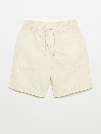 Short liso con cintura elástica