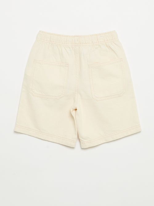 Short liso con cintura elástica - Kiabi