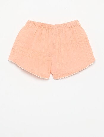 Short liso de dobby