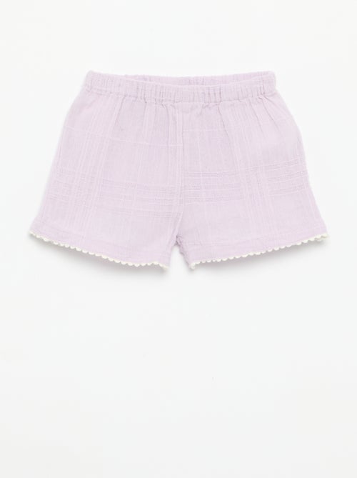 Short liso de dobby - Kiabi Short liso de dobby - Kiabi