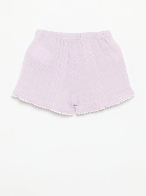 Short liso de dobby - Kiabi Short liso de dobby - Kiabi