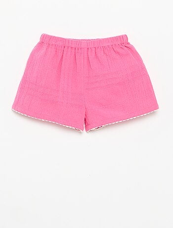Short liso de dobby