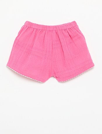 Short liso de dobby