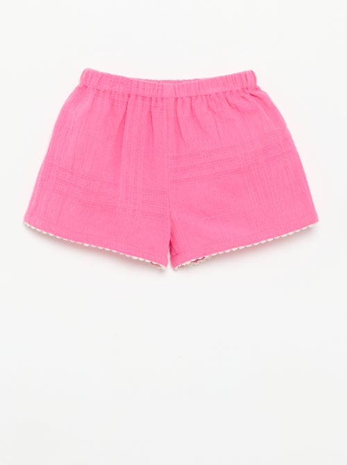 Short liso de dobby - Kiabi Short liso de dobby - Kiabi