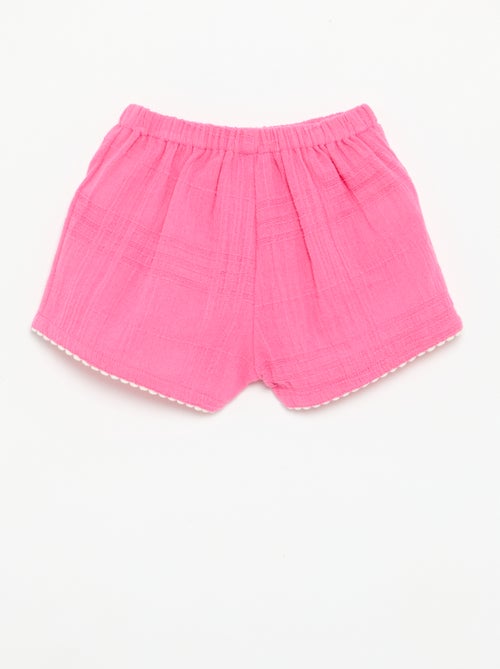 Short liso de dobby - Kiabi Short liso de dobby - Kiabi