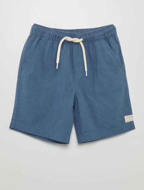 Short liso de lino - Kiabi