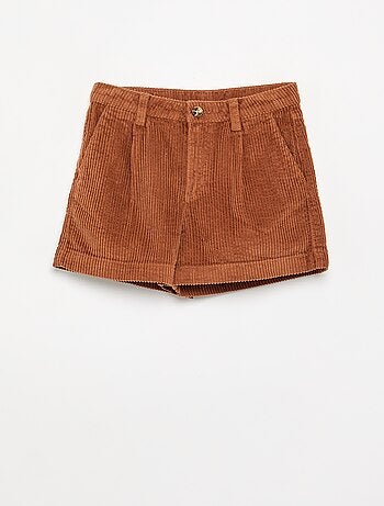 Short liso de pana