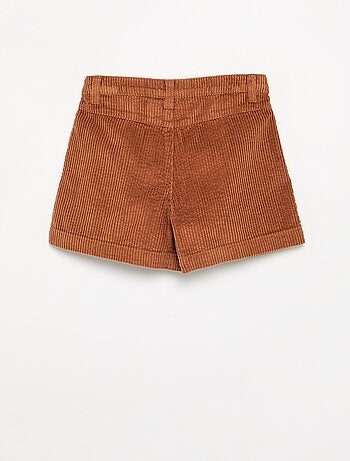 Short liso de pana