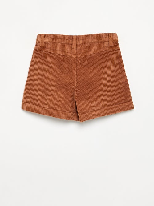 Short liso de pana - Kiabi