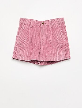 Short liso de pana