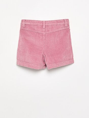 Short liso de pana