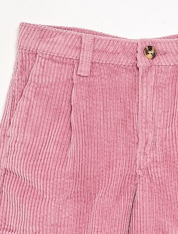 Short liso de pana