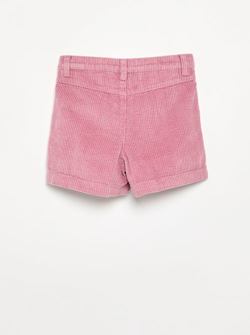 Short liso de pana - Kiabi
