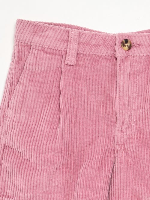 Short liso de pana - Kiabi