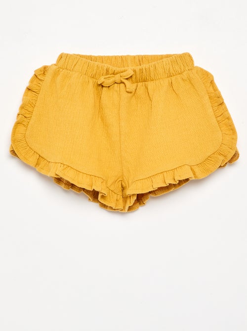 Short liso de punto arrugado - Kiabi Short liso de punto arrugado - Kiabi