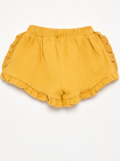 Short liso de punto arrugado - Kiabi Short liso de punto arrugado - Kiabi