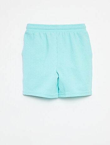 Short liso de punto gofrado