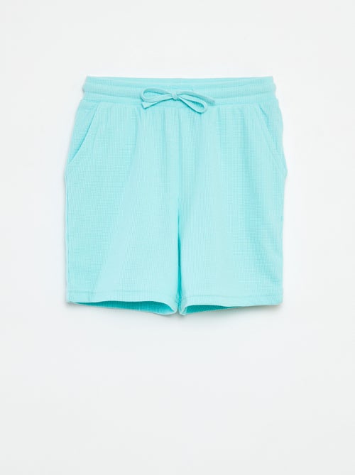 Short liso de punto gofrado - Kiabi