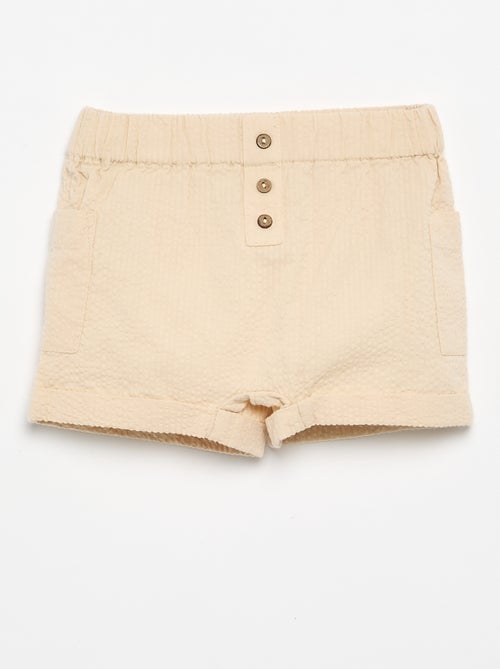 Short liso de seersucker - Kiabi