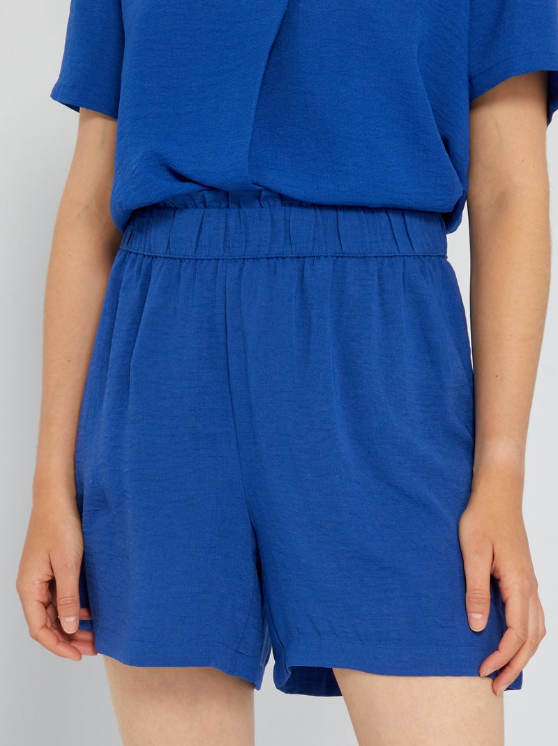 Short liso 'JDY' azul - Kiabi