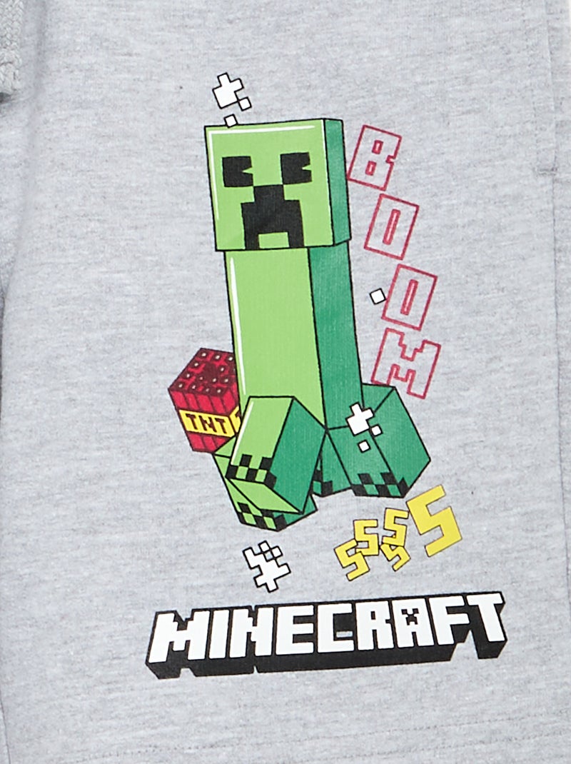 Short \'Minecraft\' Gris - Kiabi