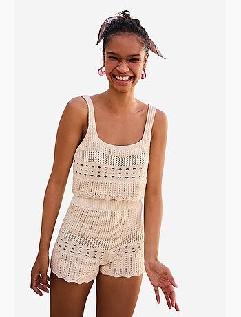 Short mini colette con detalle bordado penti