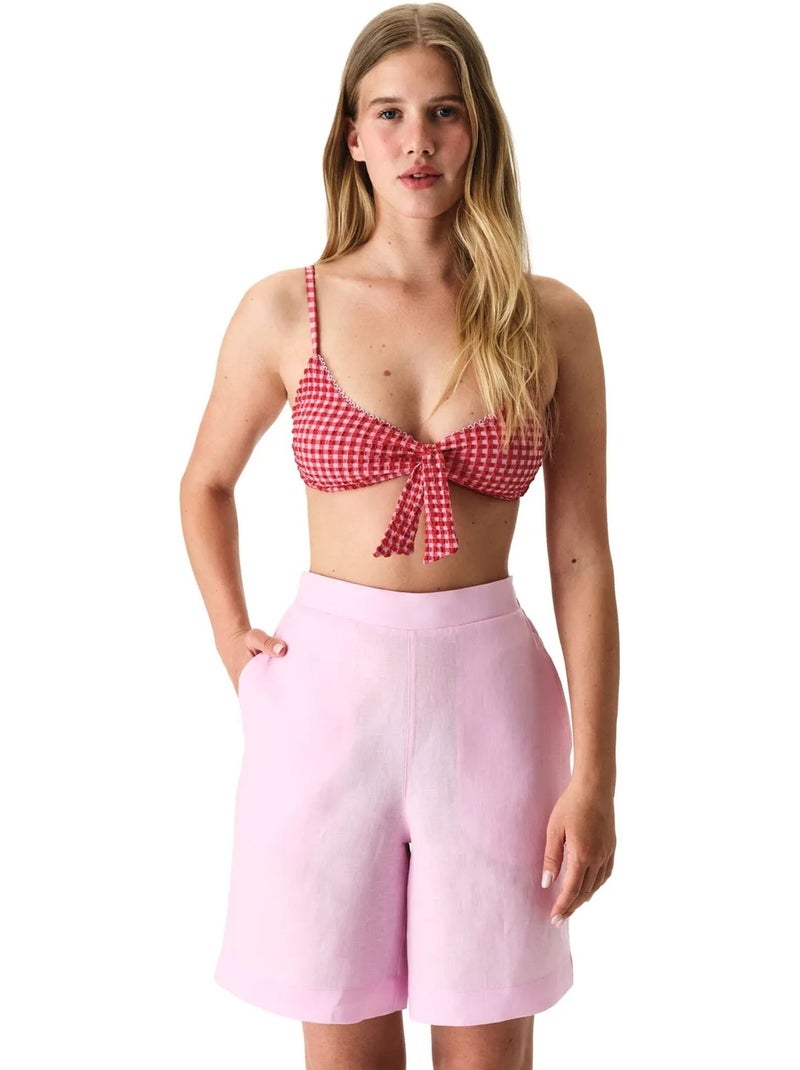 Short mujer nina city penti Rosa claro - Kiabi