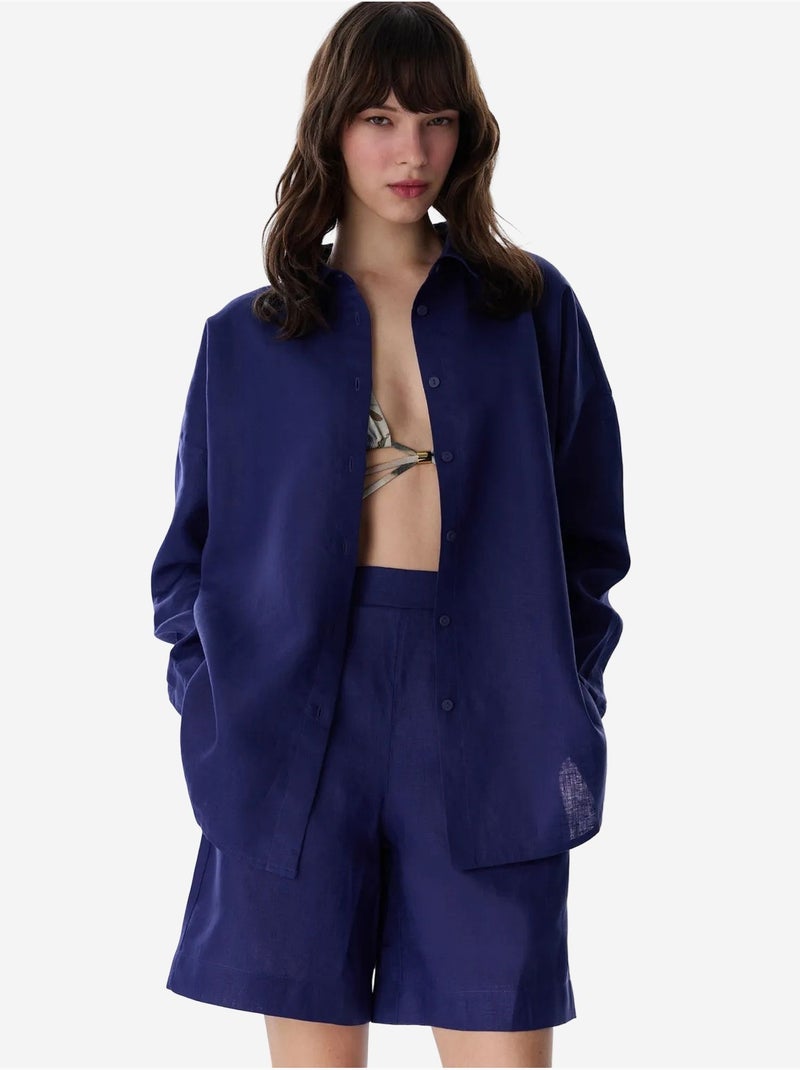 Short nina city penti Azul marino - Kiabi