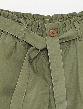 Short paperbag con cinturón