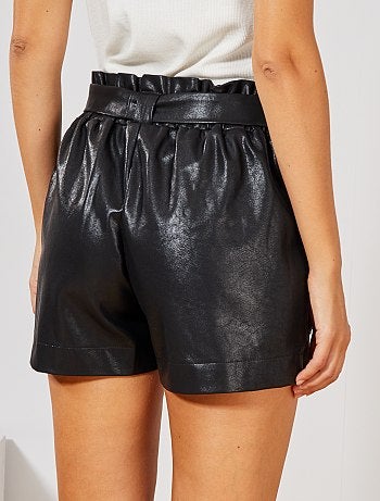 Short 'paperbag' sintético - Kiabi