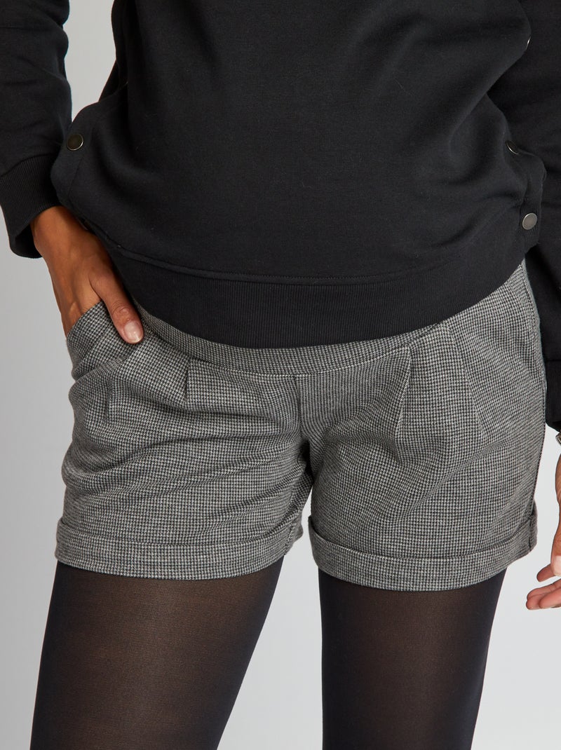 Short premamá de punto milano NEGRO - Kiabi